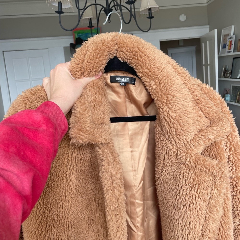 Missguided Brown Teddy Jacket - image 2